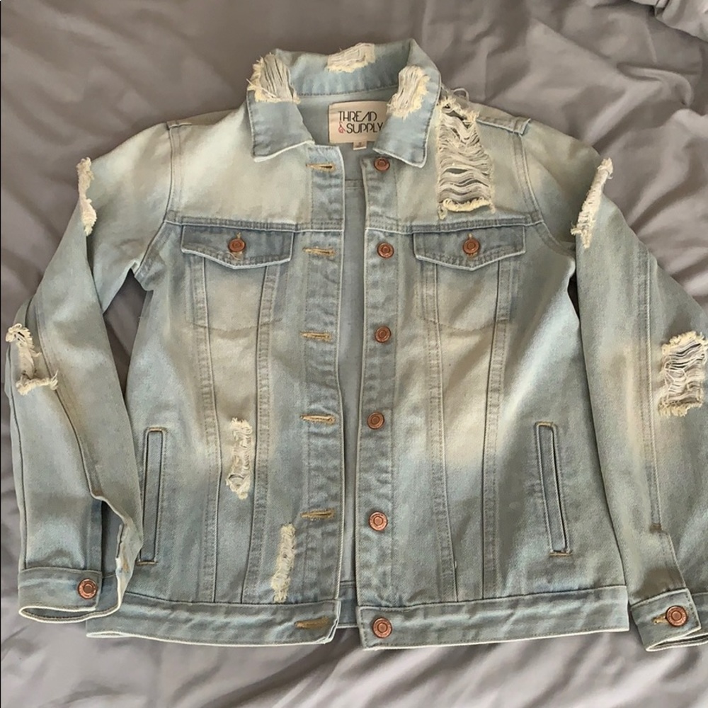 Ripped Jean Jacket